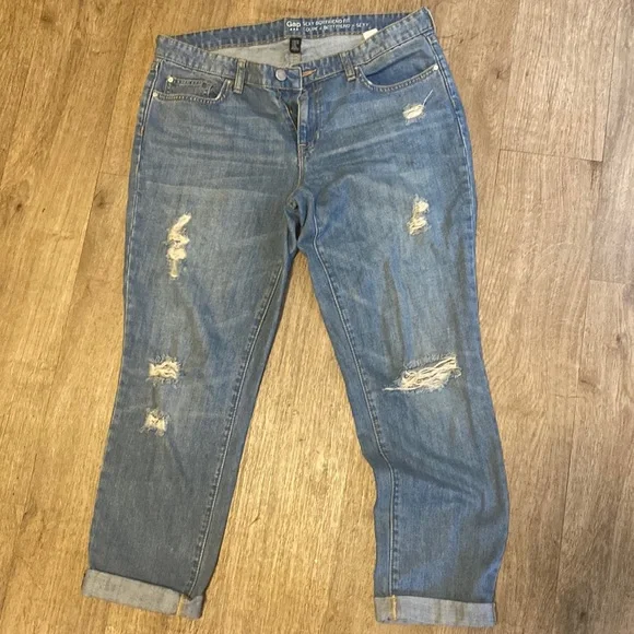 Gap Relaxed & distressed boyfriend jeans #55 - Picture 1 of 5